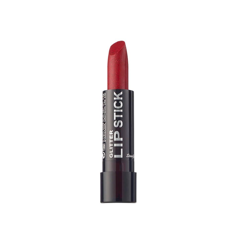 Stargazer Glitter Lipstick Red