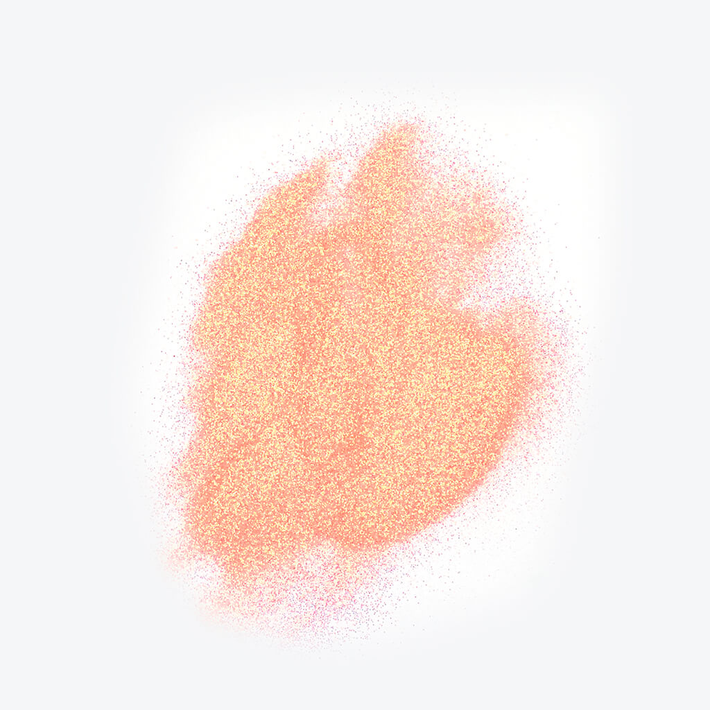 UV Orange Face Glitter Shaker - Stargazer