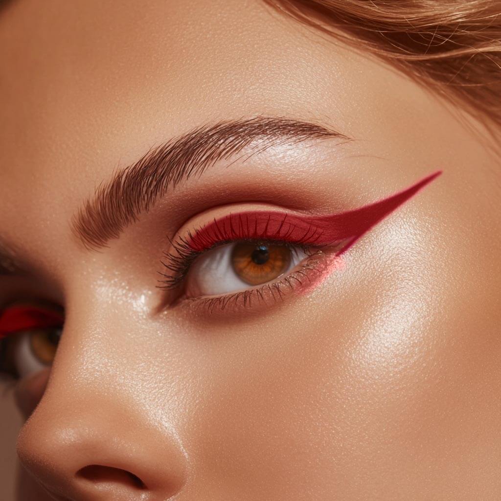 Semi-Permanent Eyeliner Pen on the eyes red - Stargazer